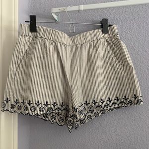 striped shorts